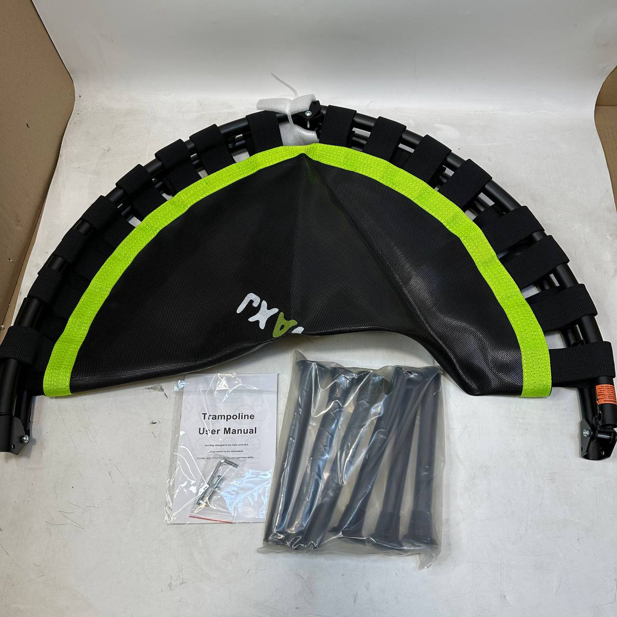 Mini Trampoline 40 Inch Foldable Rebounder 450lbs Adjustable Bar ZCMHAXJ Fitness
