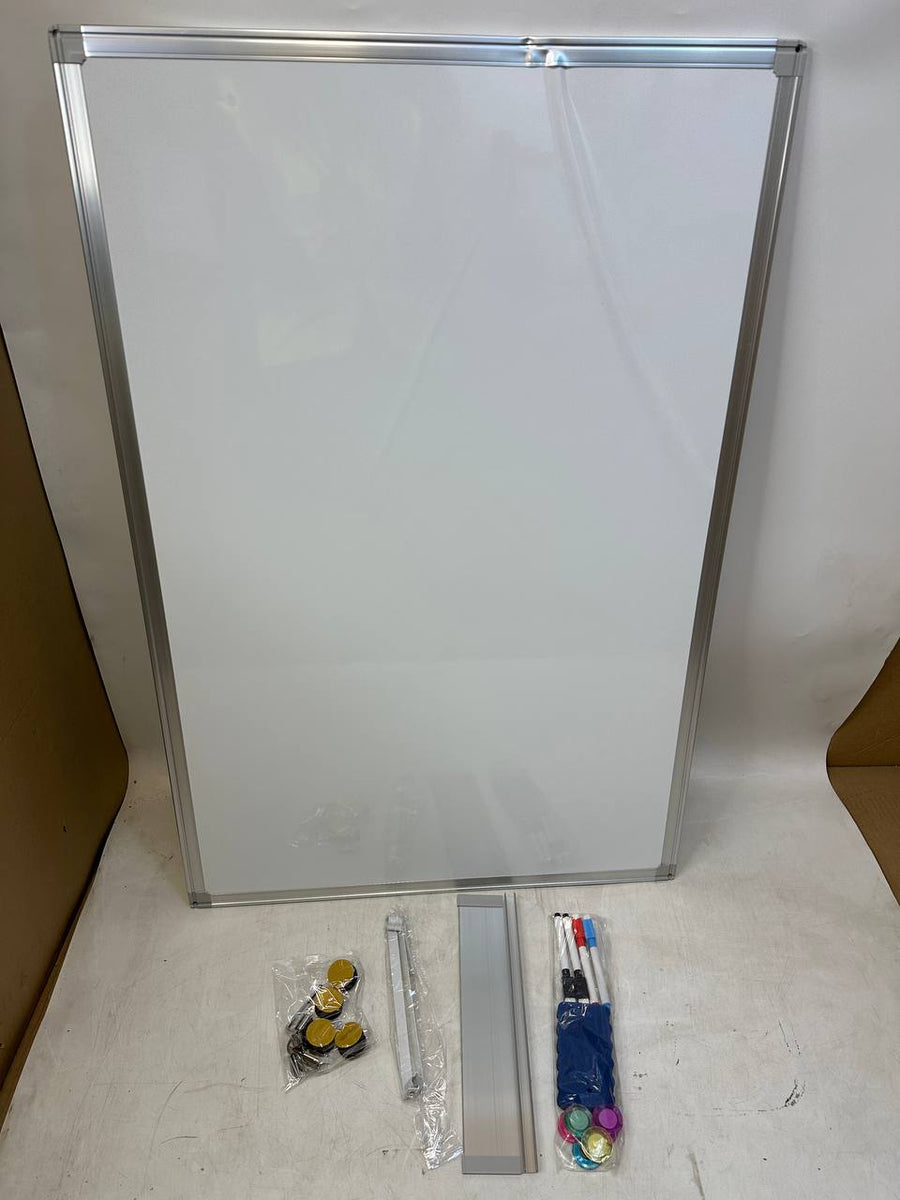 Magnetic Whiteboard 90x60cm Over Door No Drill Dry Erase Board White maxtek Home