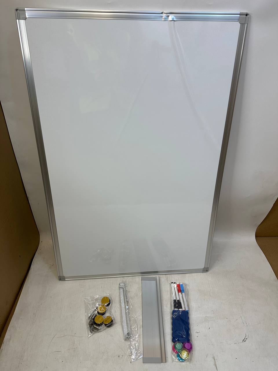 Magnetic Whiteboard 90x60cm Over Door No Drill Dry Erase Board White maxtek Home