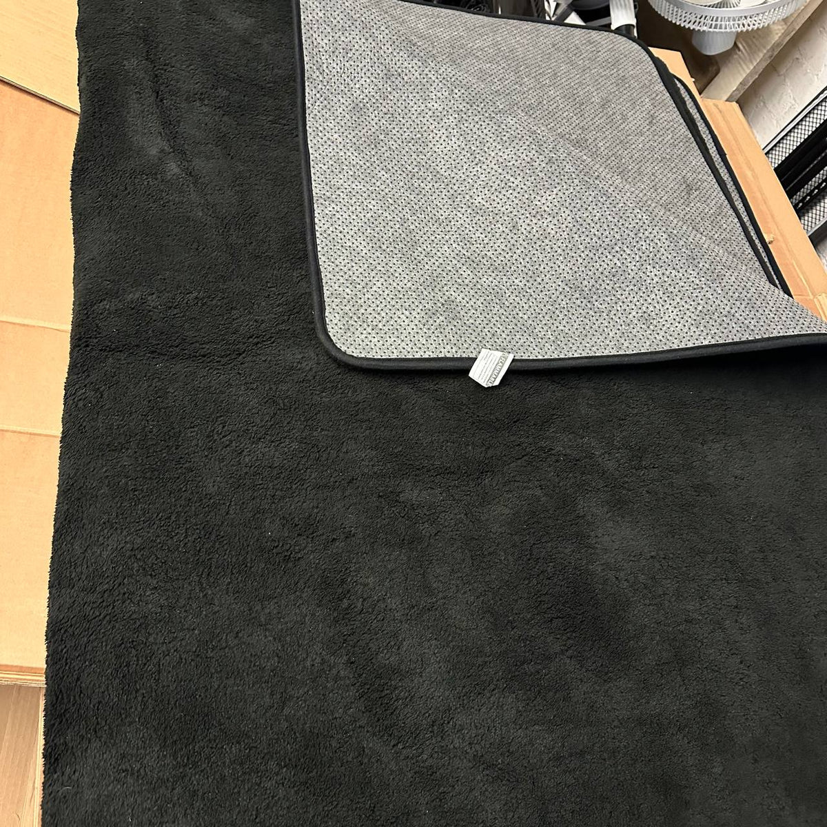Shaggy Rug 200x300cm Black Soft Fluffy Large Living Room Bedroom Carpet XSIVOD