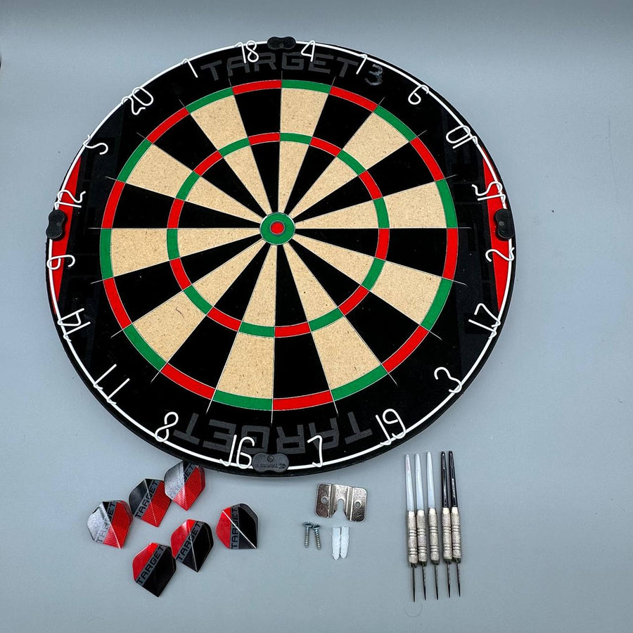 Dartboard Set 2 Sets of 17g Darts Complete Starter Kit Target Darts Rift Game