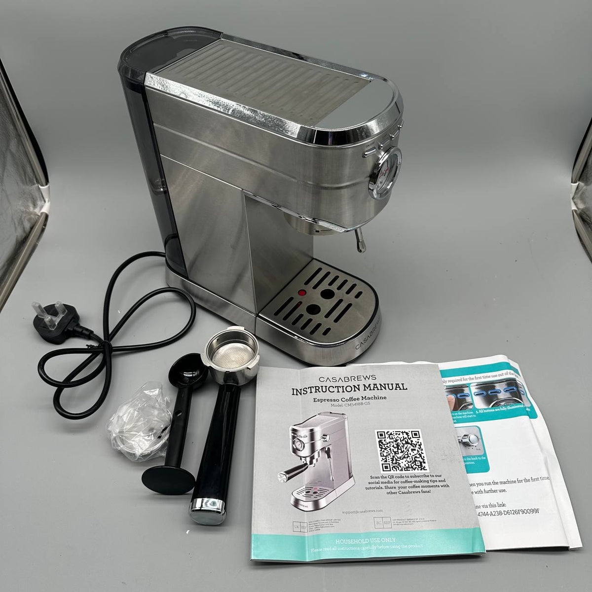 Espresso Coffee Machine Barista Milk Frother Cappuccino Maker CASABREWS CM5418