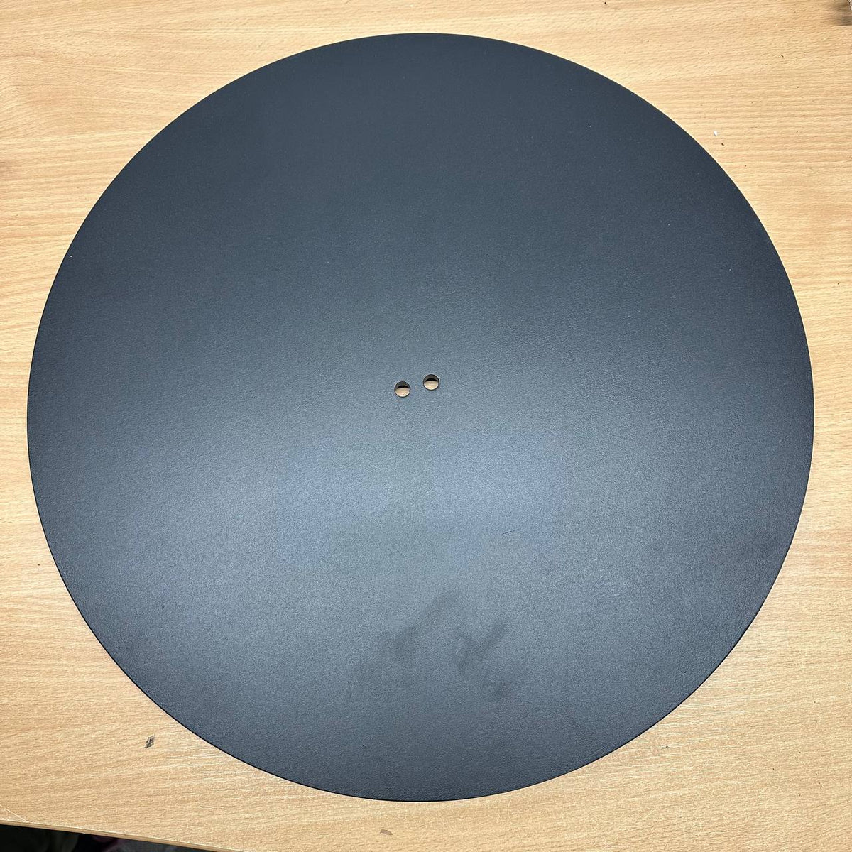 Parasol Base 15kg Heavy Duty Steel Plate 4 Non Slip Pads Black Helios&Hestia