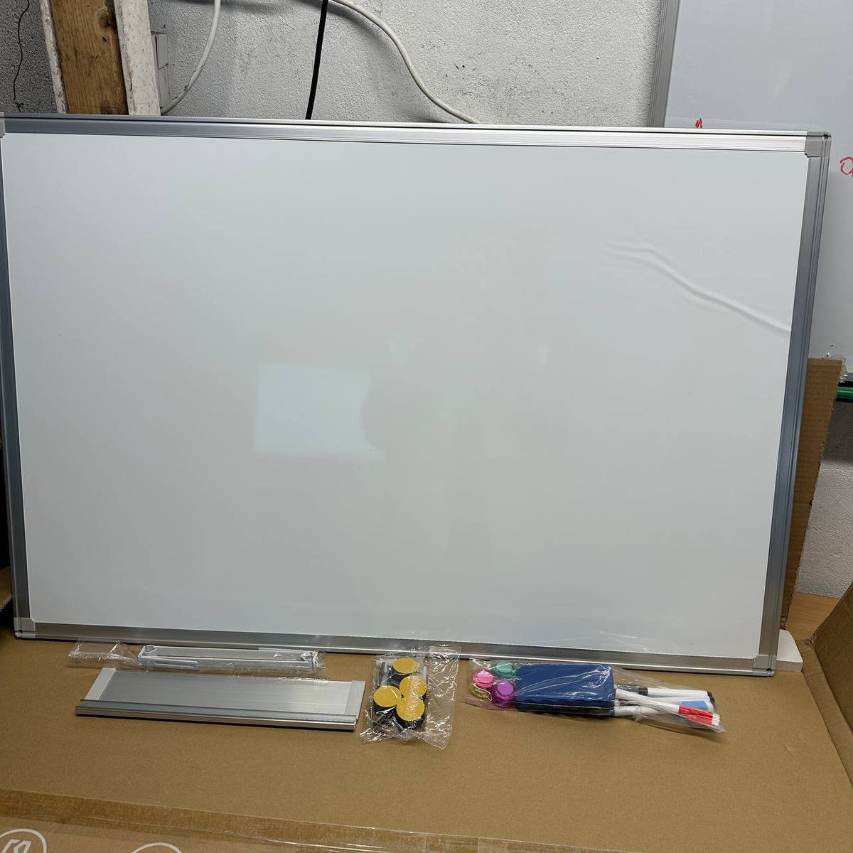 Magnetic Whiteboard 90x60cm Over Door No Drill Dry Erase Board Office maxtek
