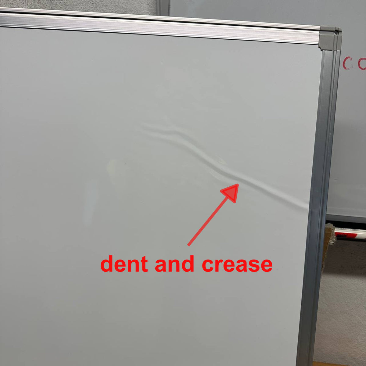 Magnetic Whiteboard 90x60cm Over Door No Drill Dry Erase Board Office maxtek