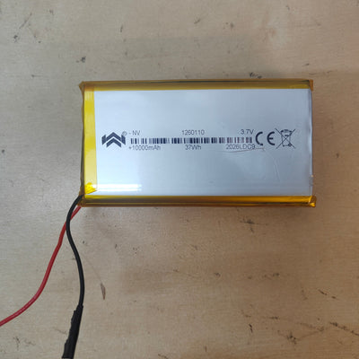 3.7V 10000mAh 37Wh LiPo Lithium Polymer Rechargeable Battery 1260110