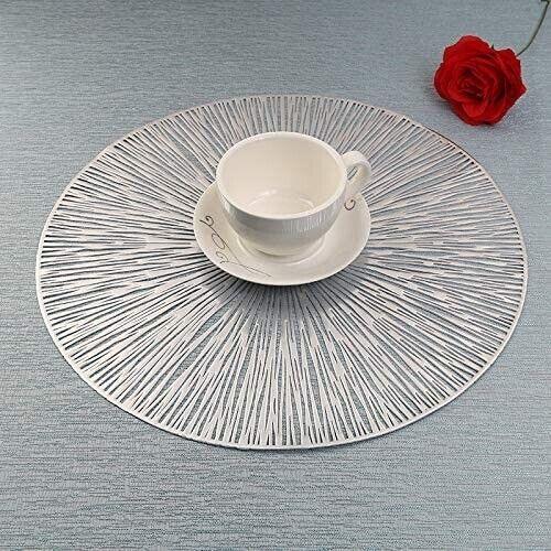 Placemats Rectangle Firework Set of 4 PVC Placemats waterproof - Massive Discounts