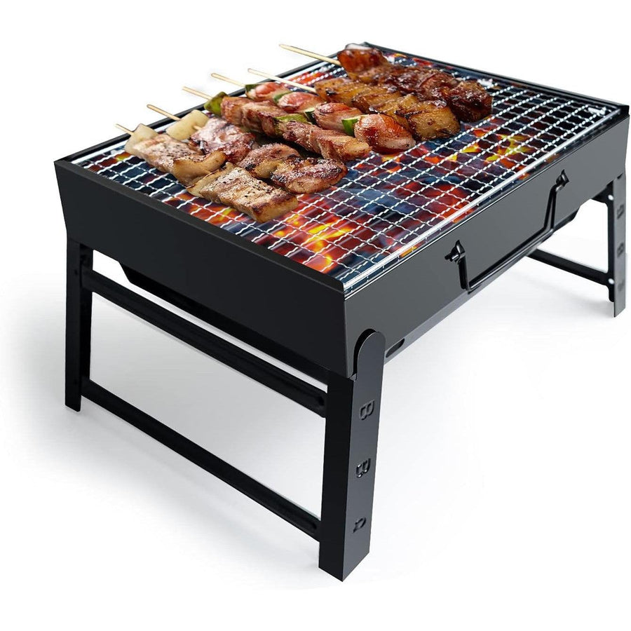 BBQ Barbecue Grill, Portable Folding Charcoal Barbecue Desk 16x11x8 inch - Massive Discounts