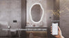 Irregular LED Bathroom Mirror 600x900 Bluetooth Anti Fog Dimmable SBAGNO