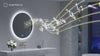 Round LED Bathroom Mirror 600mm Bluetooth Anti Fog Dimmable S'bagno