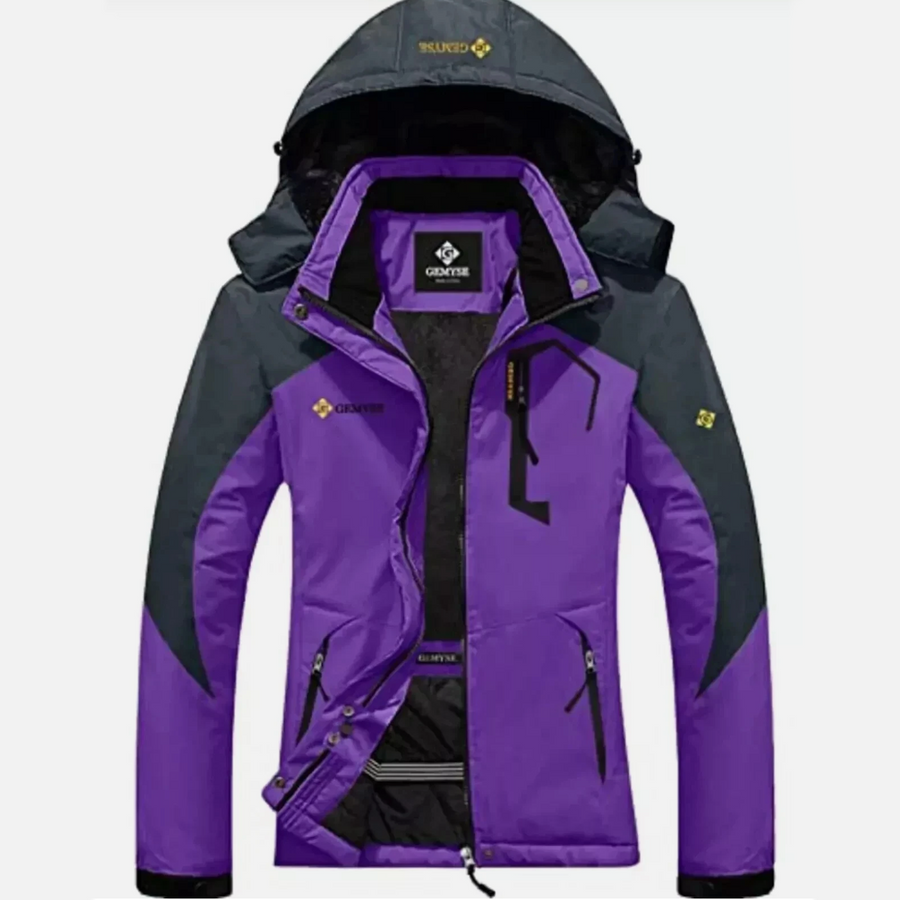 Womens Winter Jacket Mountain Ski Waterproof Windproof Size S Light Purple
