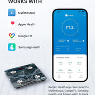 RENPHO Bathroom Scale with Bluetooth & Smart App, Marble Design - Massive Discounts