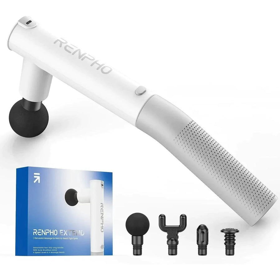 RENPHO Extend Massage Gun Deep Tissue, Cordless, Handheld, 4 Massage Heads - Massive Discounts