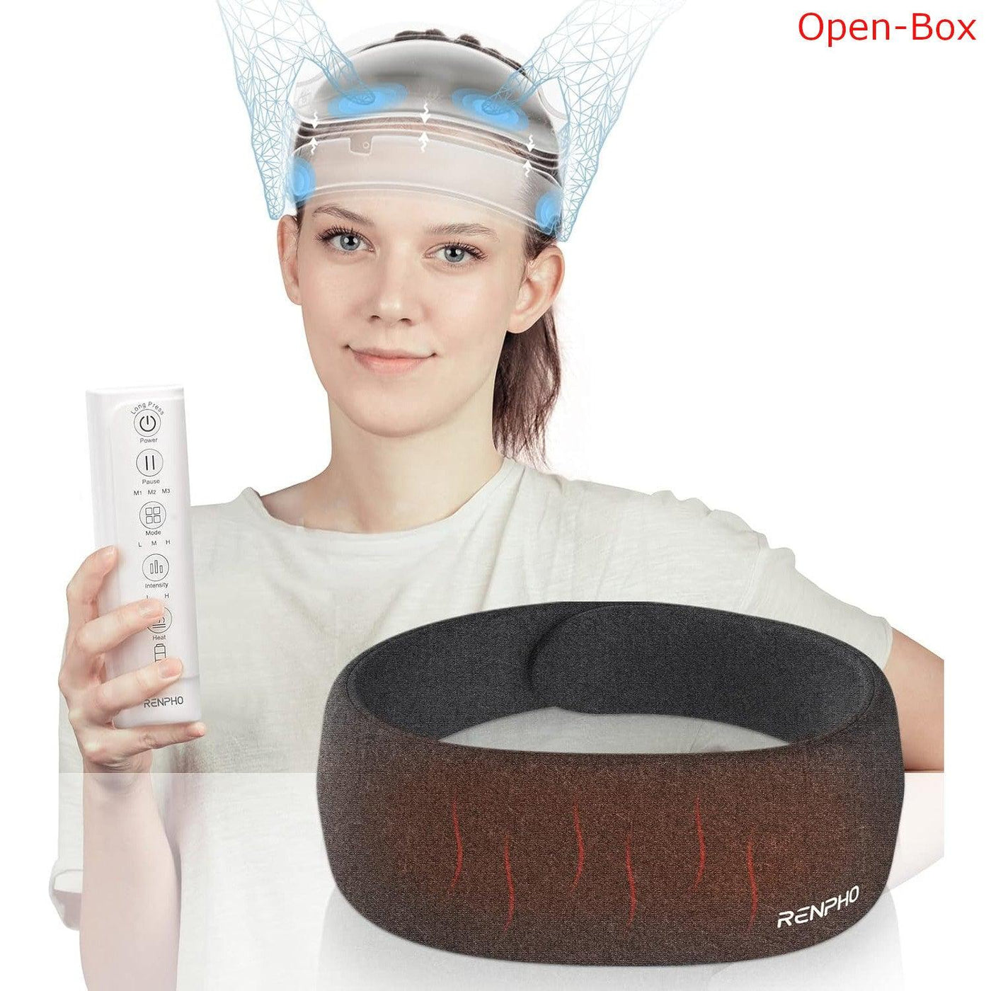 RENPHO Head Massager With Heat, Adjustable Size With 3 Modes 2 Heating - Massive Discounts