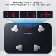 RENPHO Mini Bathroom Scale Portable for Body Fat Sync with Smart App - Massive Discounts