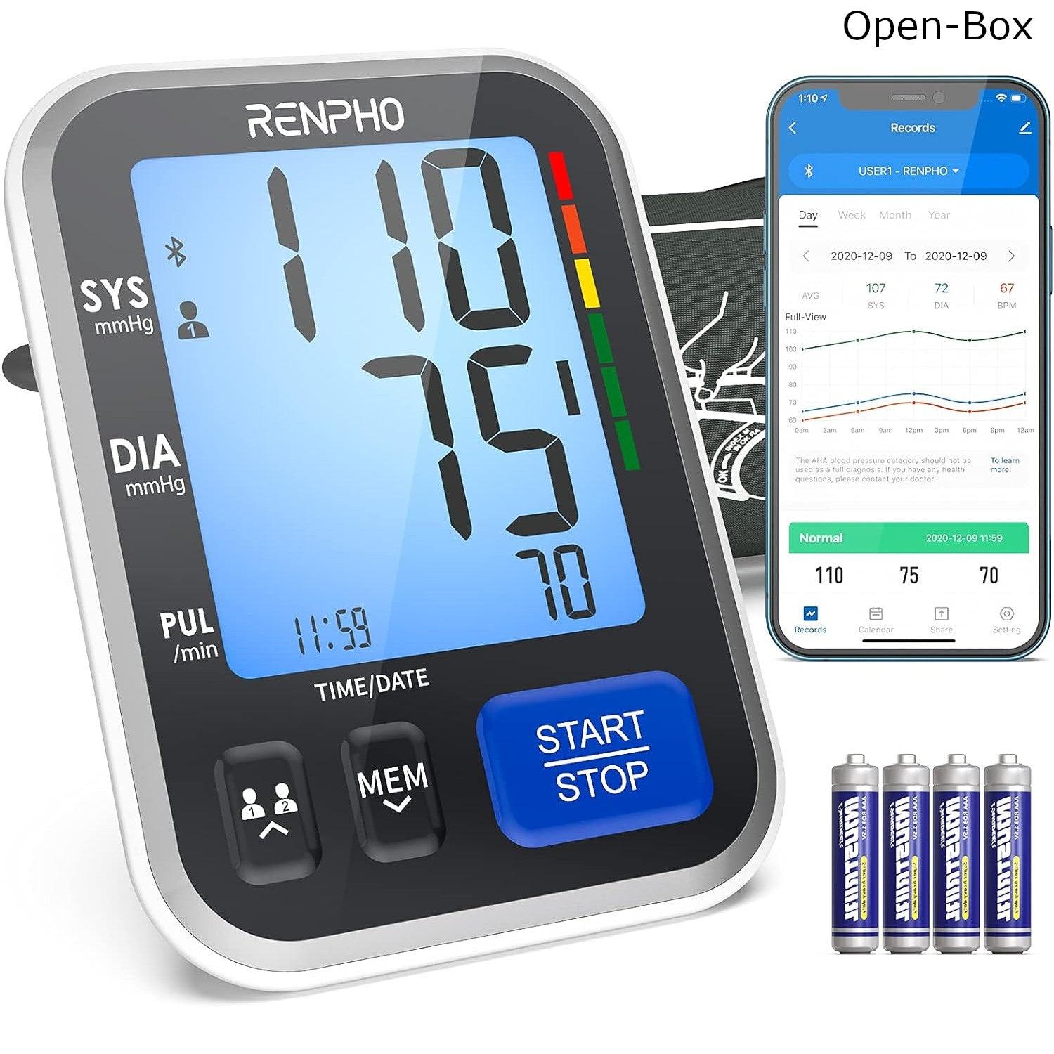 RENPHO Smart Blood Pressure Monitors, Home Use with App Two Users - Massive Discounts