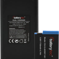 Replacement Battery with 2 channel Battery Charger for GoPro Hero 9 10 - Massive Discounts