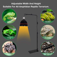 Reptile Lamp Stand for Habitat Cage Holder Bracket with Base For Lizard - Massive Discounts