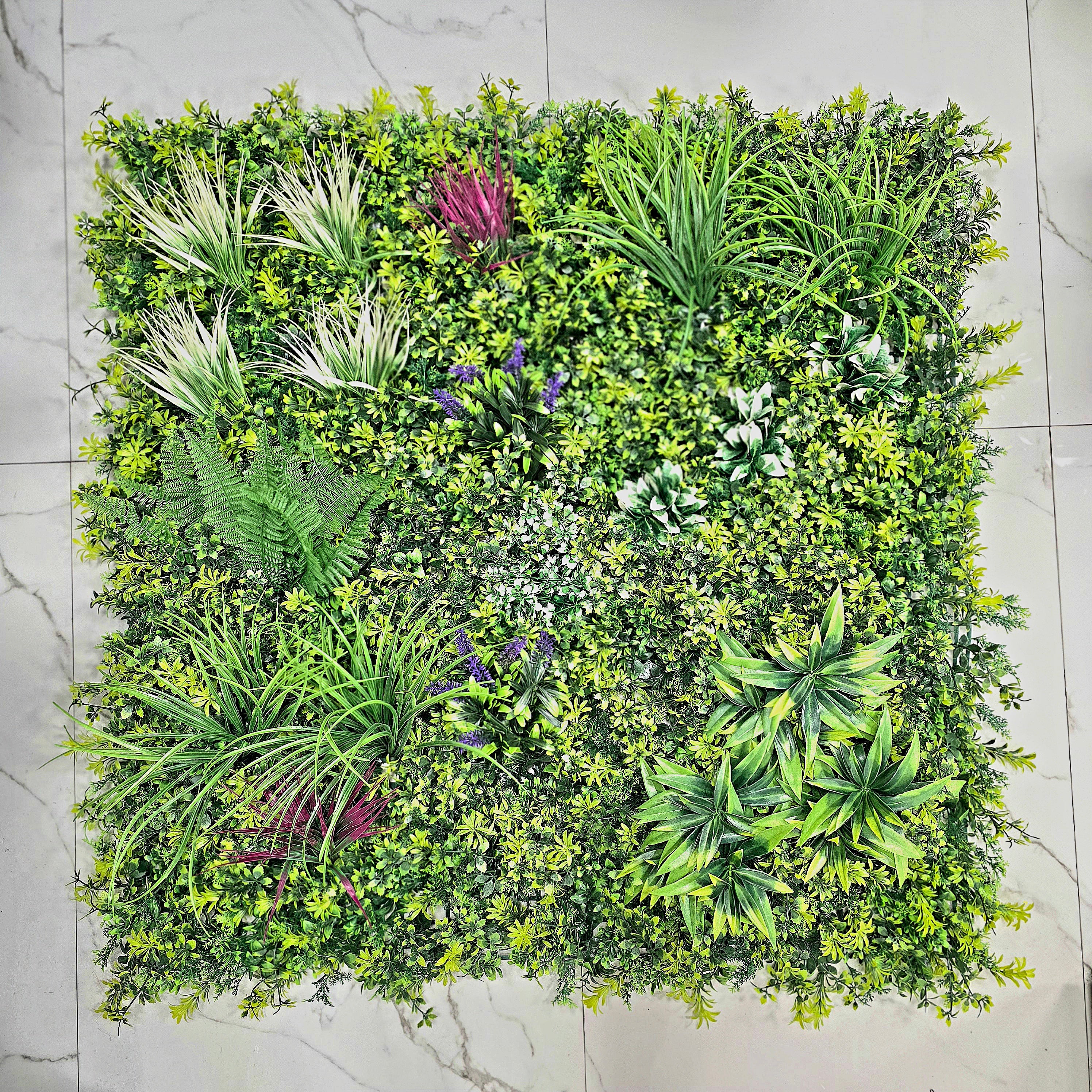 Artificial Green Wall Panel 100x100cm Backdrop Decor Plants Outdoor Garden