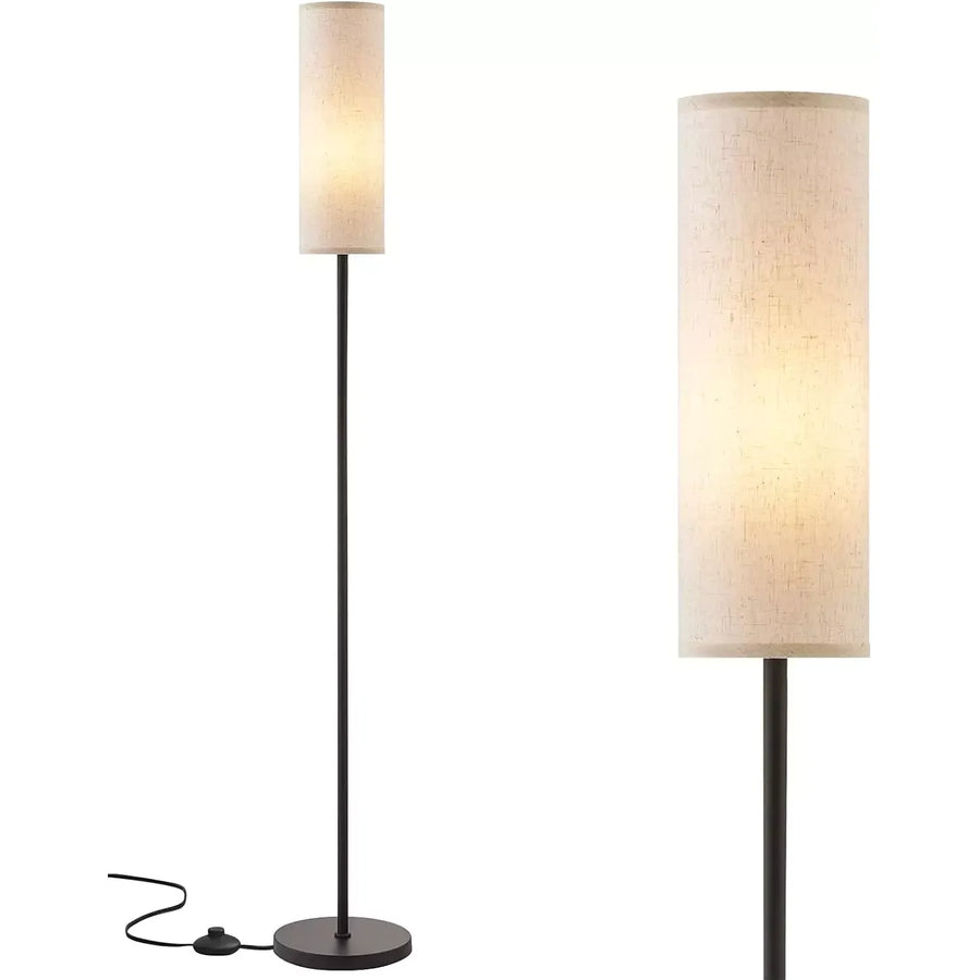 Modern Floor Lamp, 64'' Tall Standing Lamp with Shade for Living Room - Massive Discounts