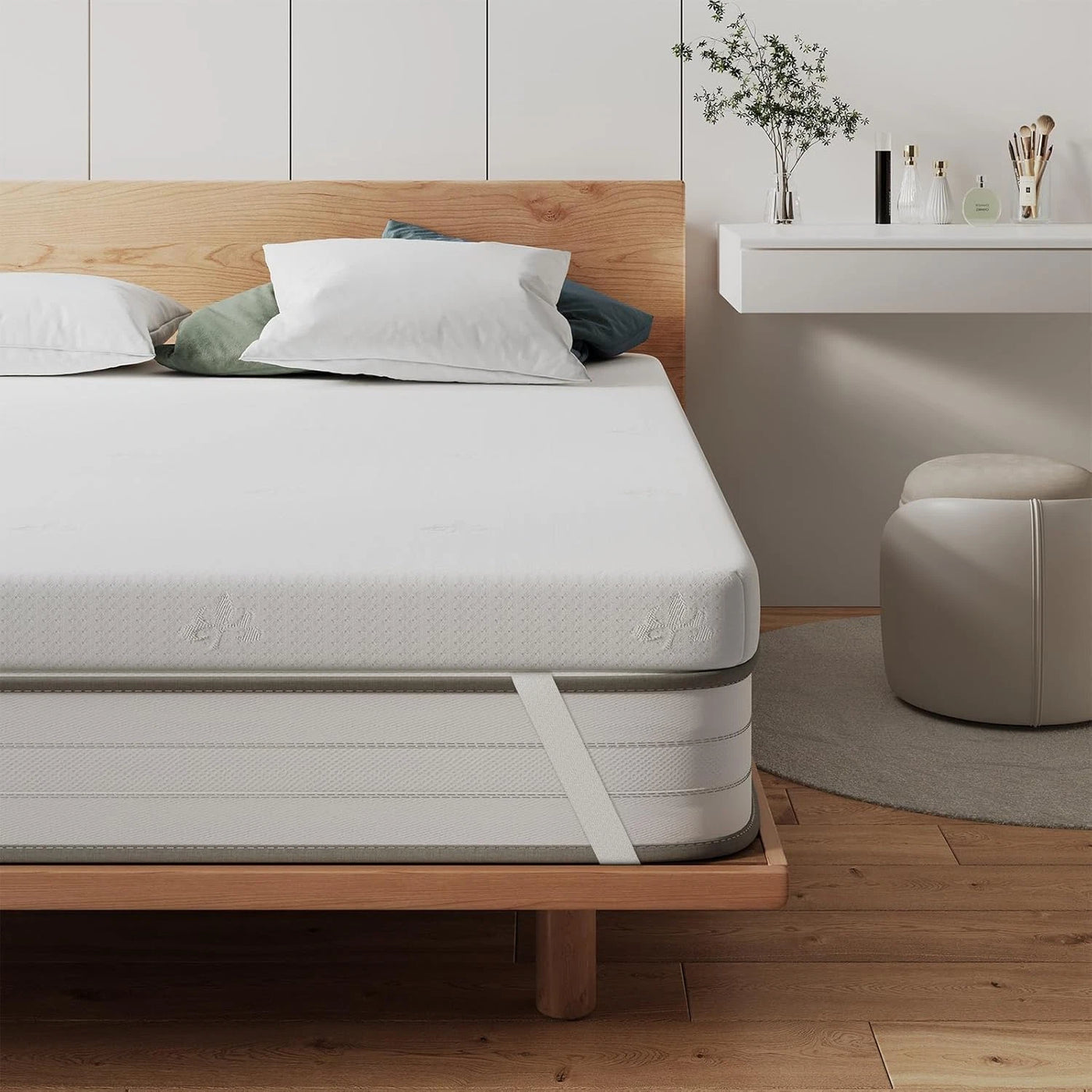 King Memory Foam Mattress Topper 150x200cm Back Pain Relief FRIDEKO