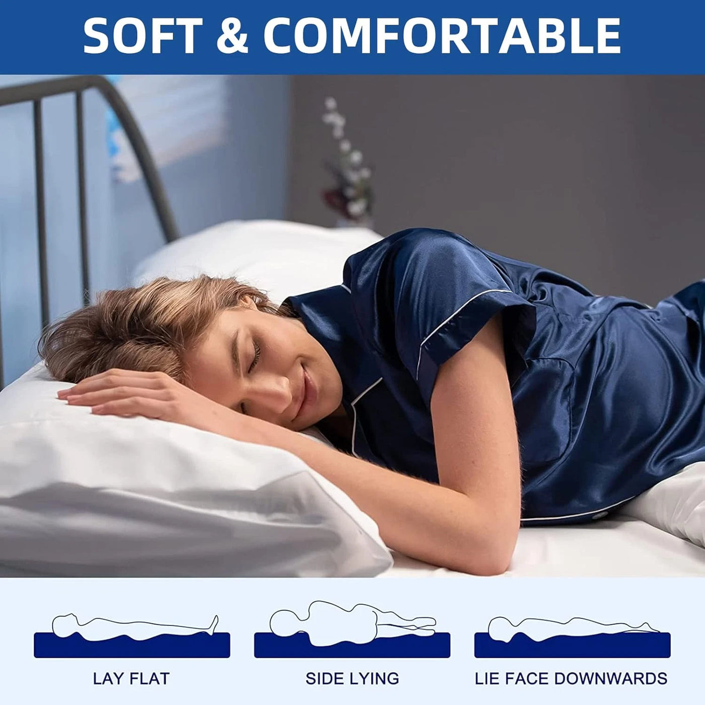 King Memory Foam Mattress Topper 150x200cm Back Pain Relief FRIDEKO