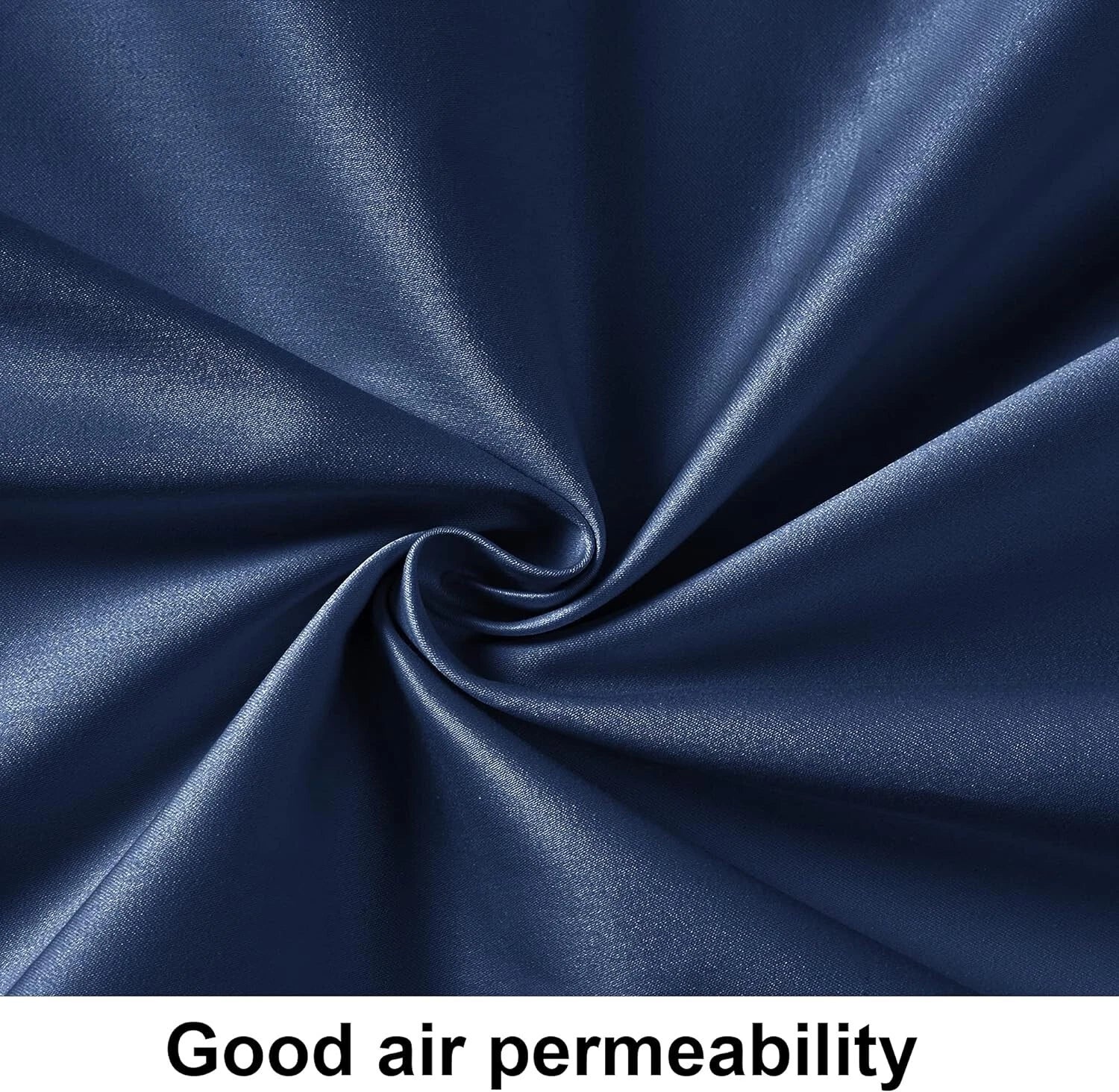 Single Fitted Sheet 100% Egyptian Cotton 90x190+30cm Breathable Navy NTBA