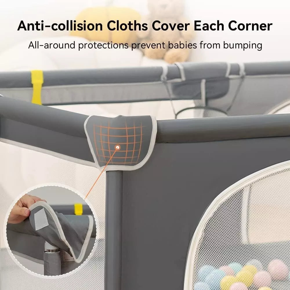 Baby Playpen Extra Large 200x180x66cm Kids Activity Centre COMOMY