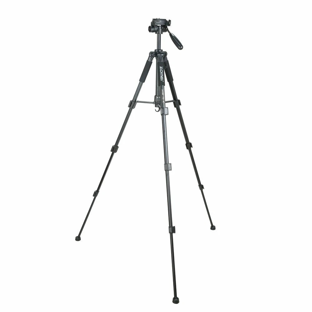 Camera Tripod 55 Inch Aluminium Lightweight Portable 3 Way Pan Head Zomei Q111