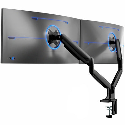 Dual Ultrawide Monitor Desk Mount 40 Inch Pneumatic Spring Arms Heavy Duty VIVO