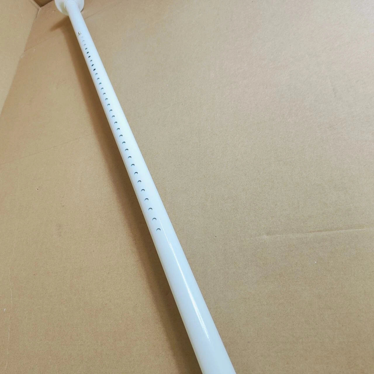 Shower Curtain Rail No Drill Tension Rod Anti-Slip Curtain 110-165CM
