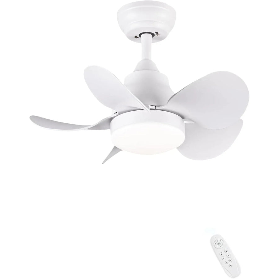 CJOY 22" Ceiling Fan with Light & Remote, Dimmable LED, Quiet Reversible Motor