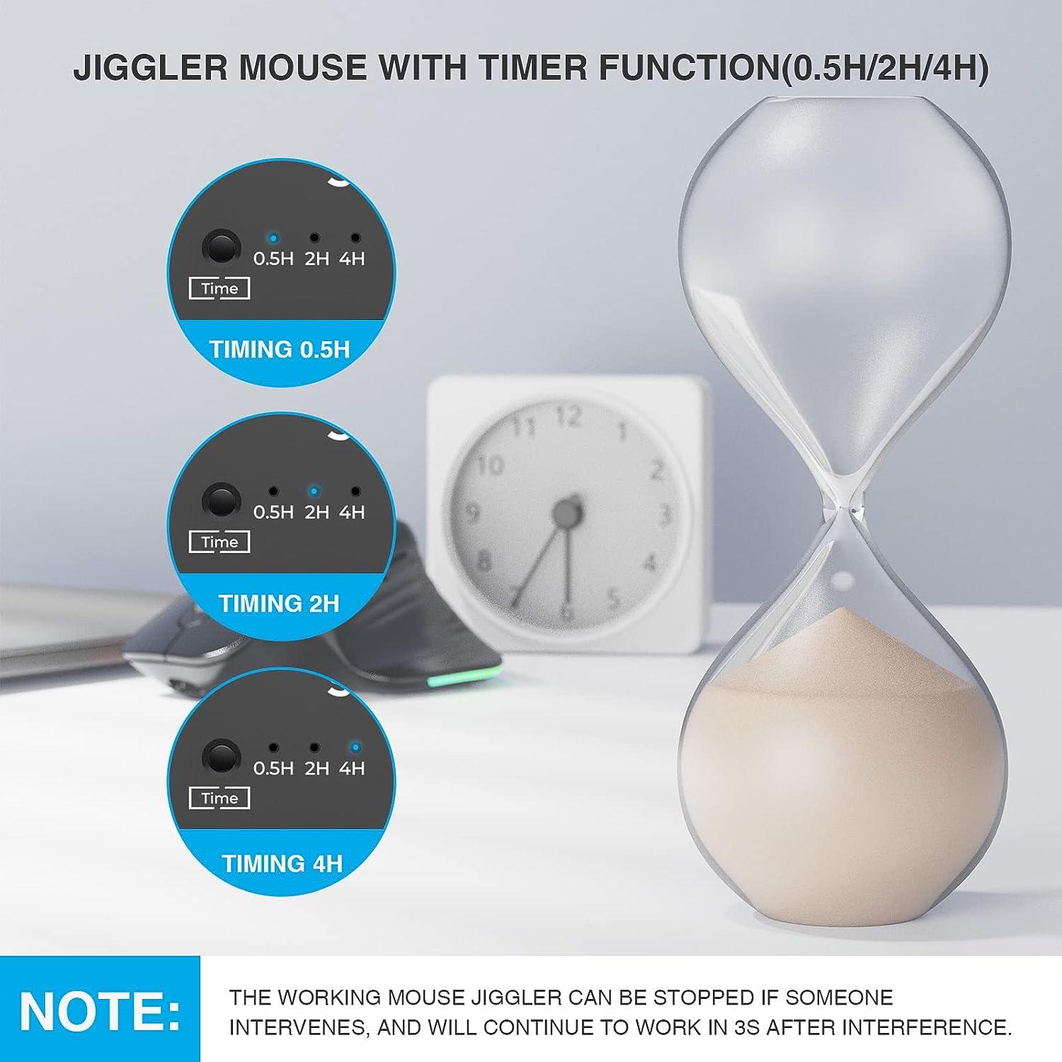 Seenda Wireless Jiggler Mouse 2.4G LED Ergonomic Rechargeable Mice - Massive Discounts
