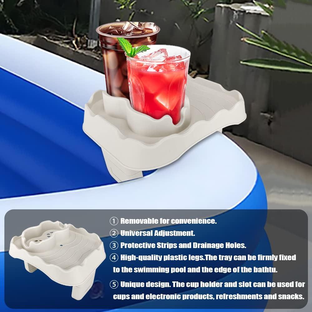 Side Table Tray for Hot Tub, Bathtub Spa, Adjustable Hot Tub Table Tray - Massive Discounts