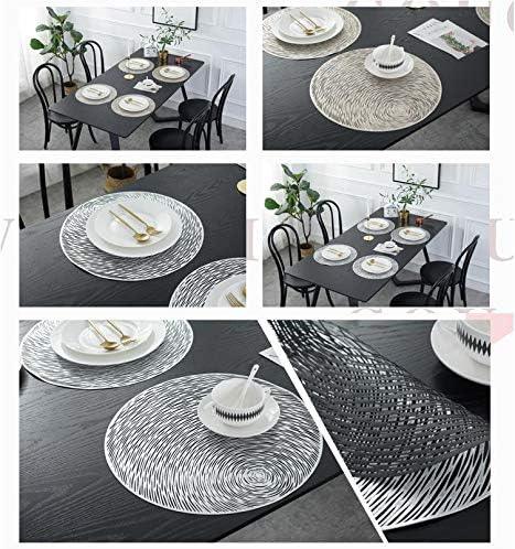 4 pack Placemats Dining Round Heat Resistant Non-slip/ Waterproof/ Anti-skid - Massive Discounts