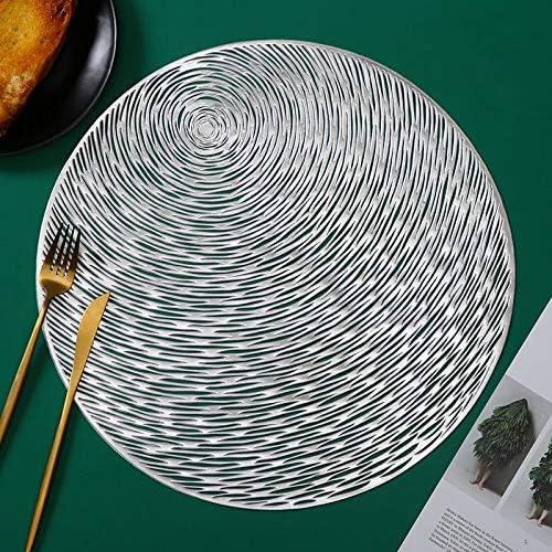 4 pack Placemats Dining Round Heat Resistant Non-slip/ Waterproof/ Anti-skid - Massive Discounts