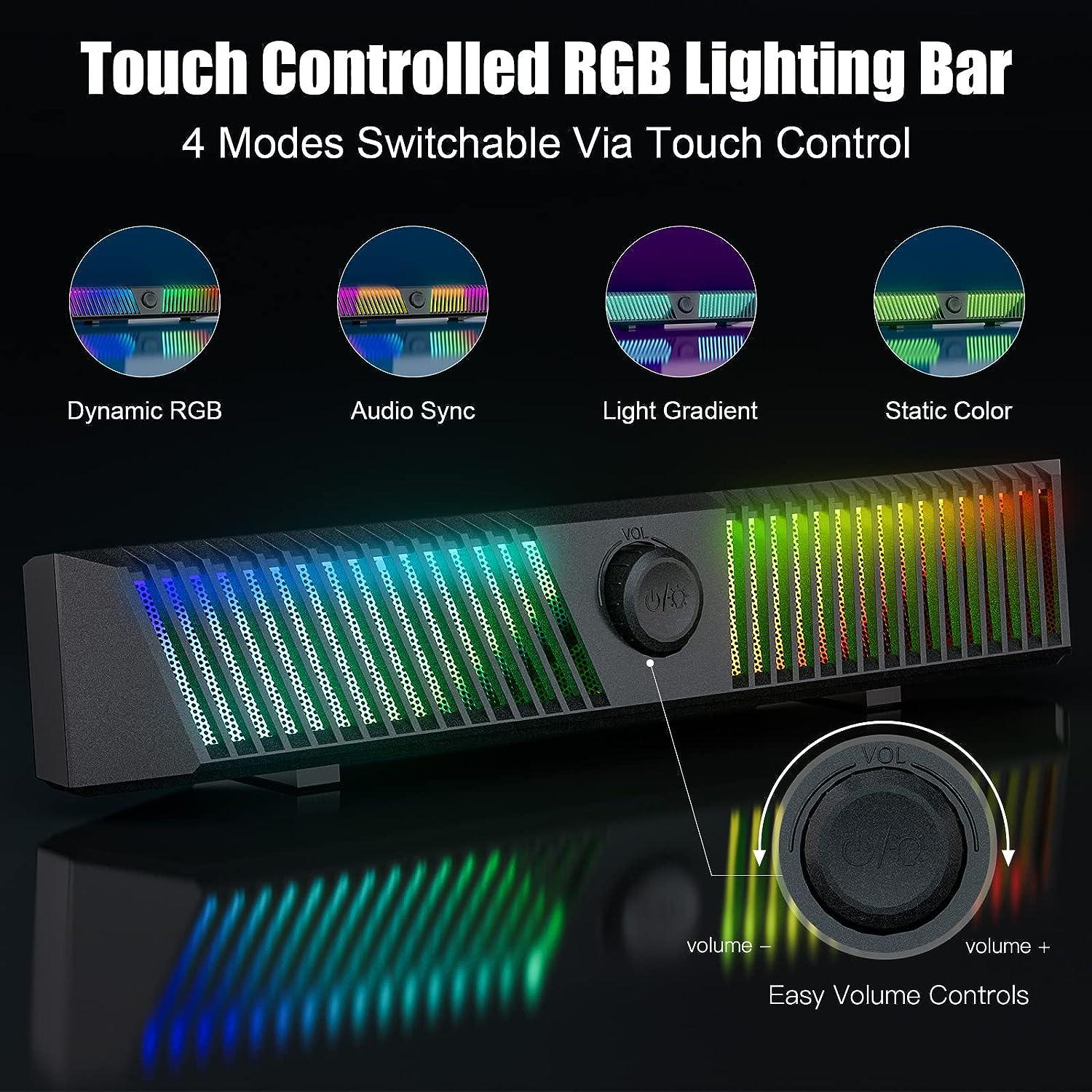 Smalody Bluetooth Speakers Dynamic RGB LED with Microphone - Massive Discounts