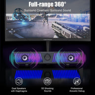 Smalody Bluetooth Speakers Dynamic RGB LED with Microphone - Massive Discounts