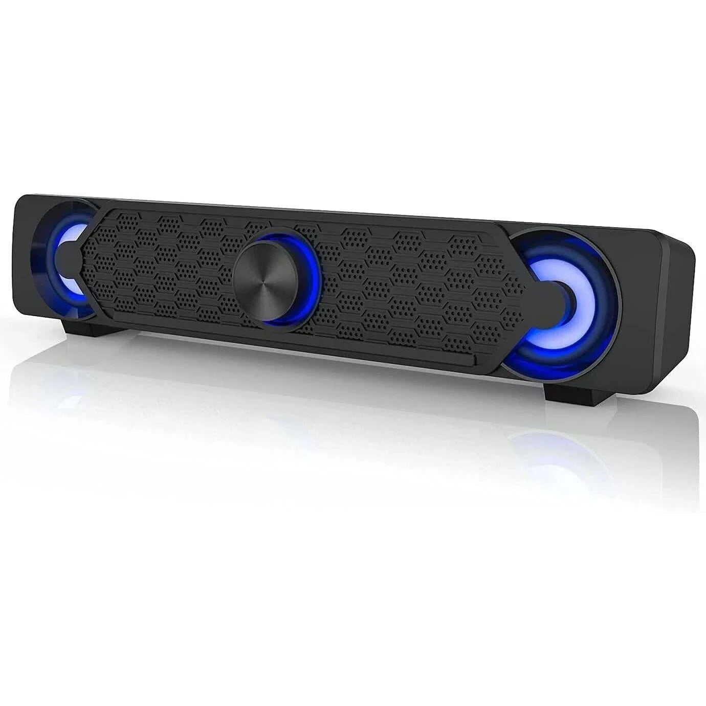 Smalody PC Speakers, Computer Speaker USB Soundbar With Led 10W - Massive Discounts