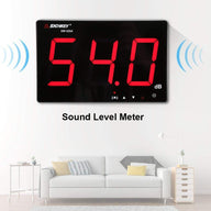Sound Level Meter, 30~130db 9.6in LCD Display Wall Hanging Decibel Noise Measuring - Massive Discounts