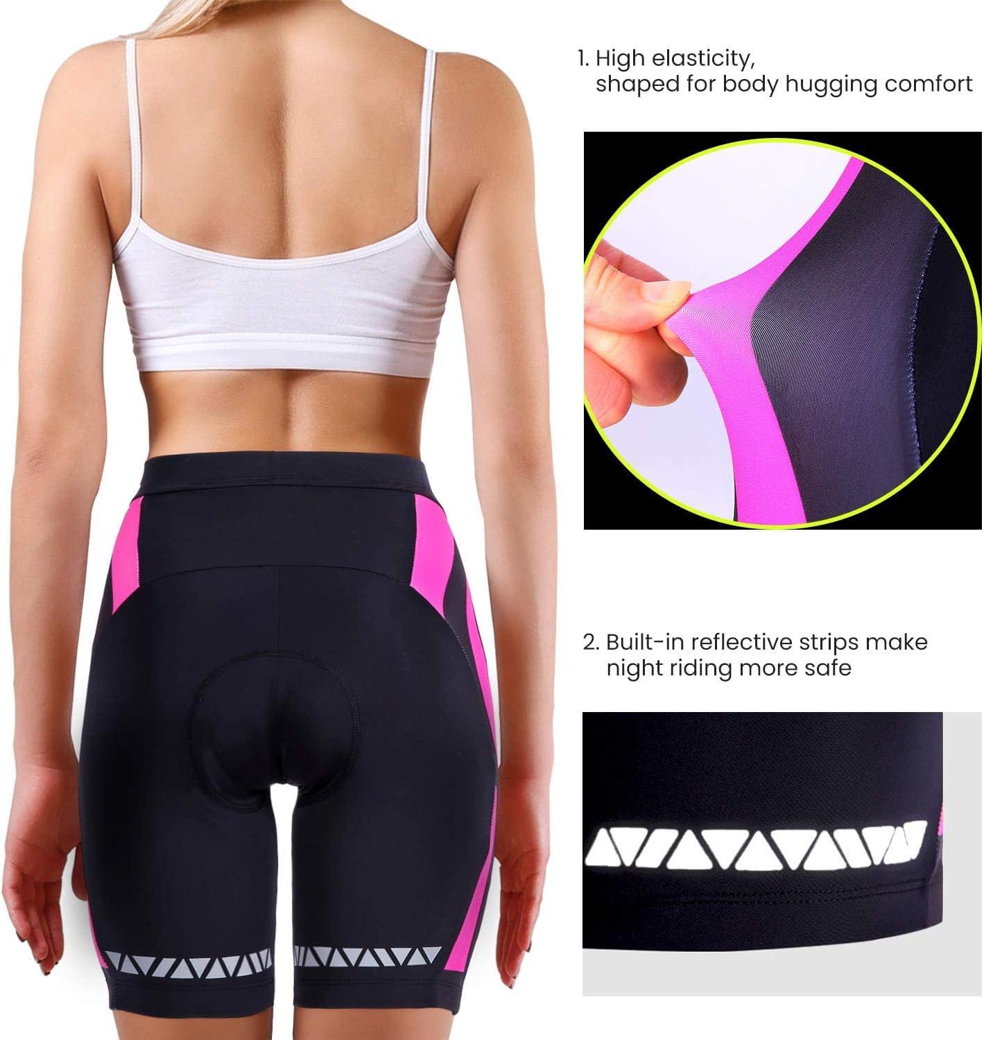 Sportneer Padded Cycling Shorts for Women w/Anti-Slip Design XXL - Massive Discounts