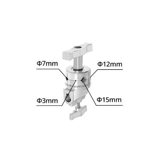 AMBITFUL Heavy Duty Metal Grip Head for C Stand, Holder for Light Stand Boom Arm