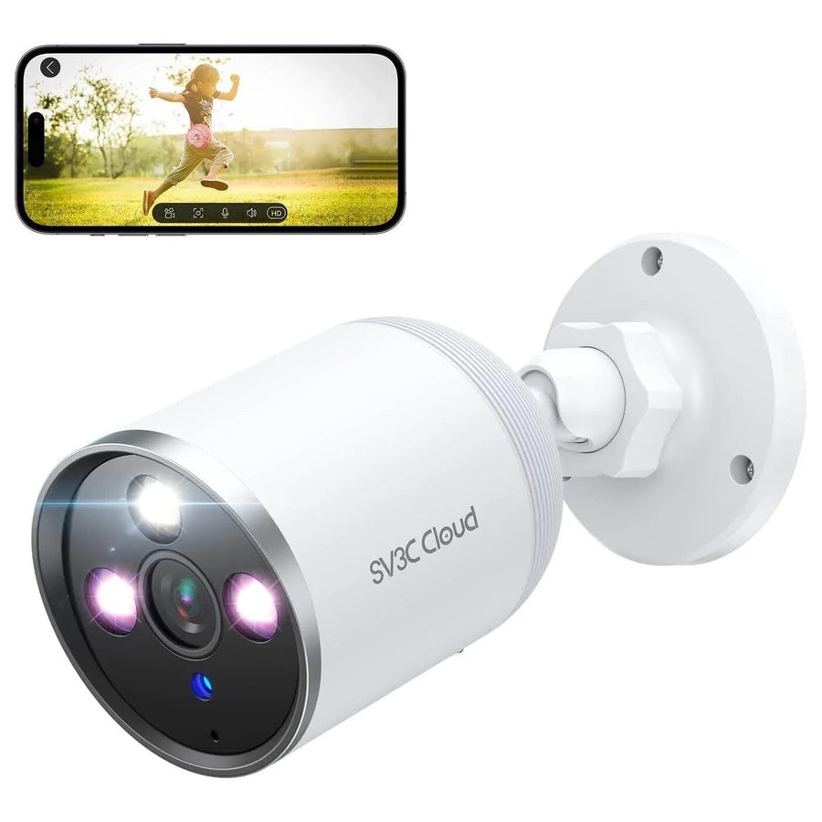 SV3C 2K WiFi Security Camera Outdoor, Surveillance IP Cameras with Spotlight - Massive Discounts