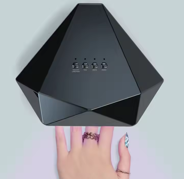 48W Diamond-Shaped UV LED Nail Dryer Lamp for Gel Polish Curing