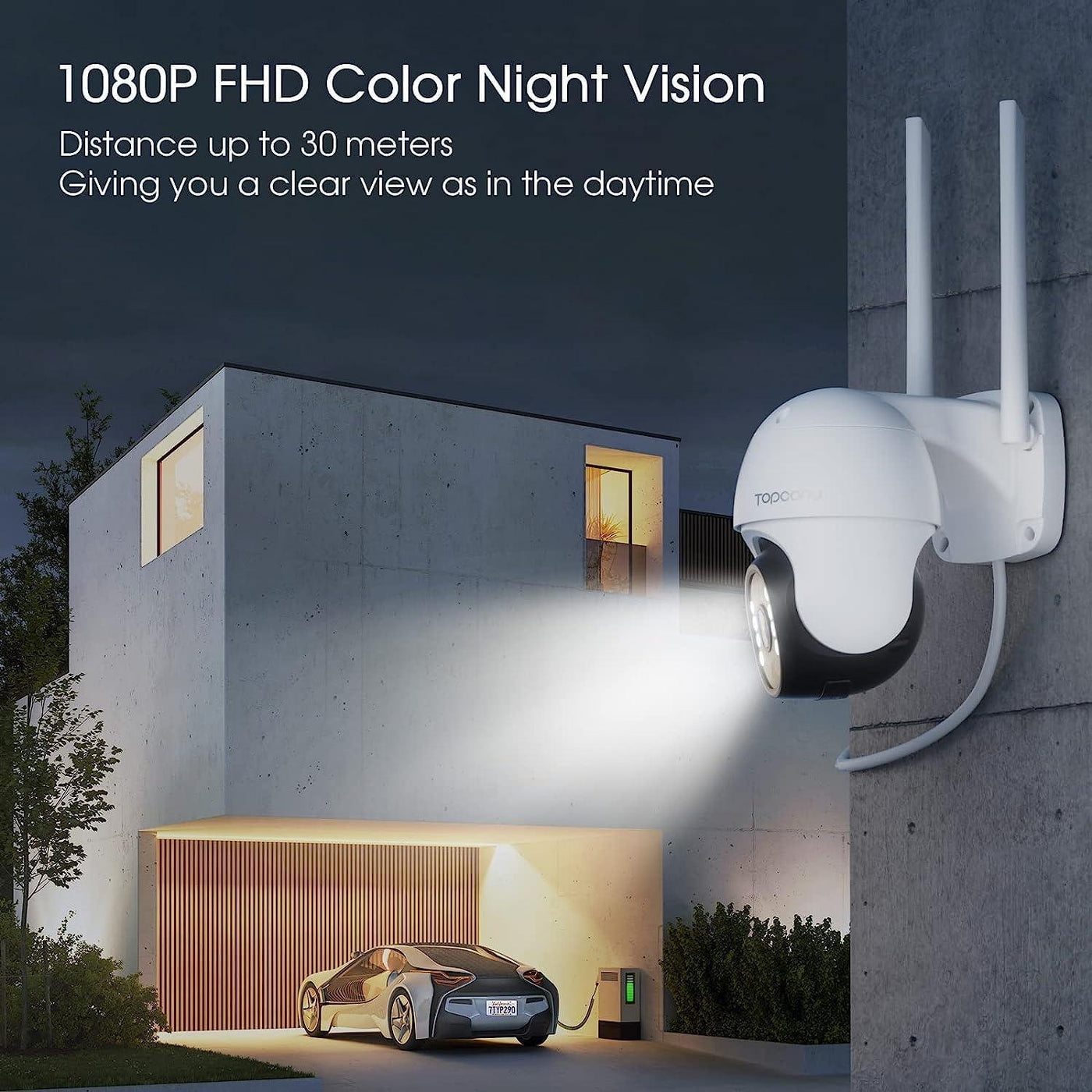 Topcony 360° Human Detection CCTV Camera Outdoor Intelligent Auto Track - Massive Discounts