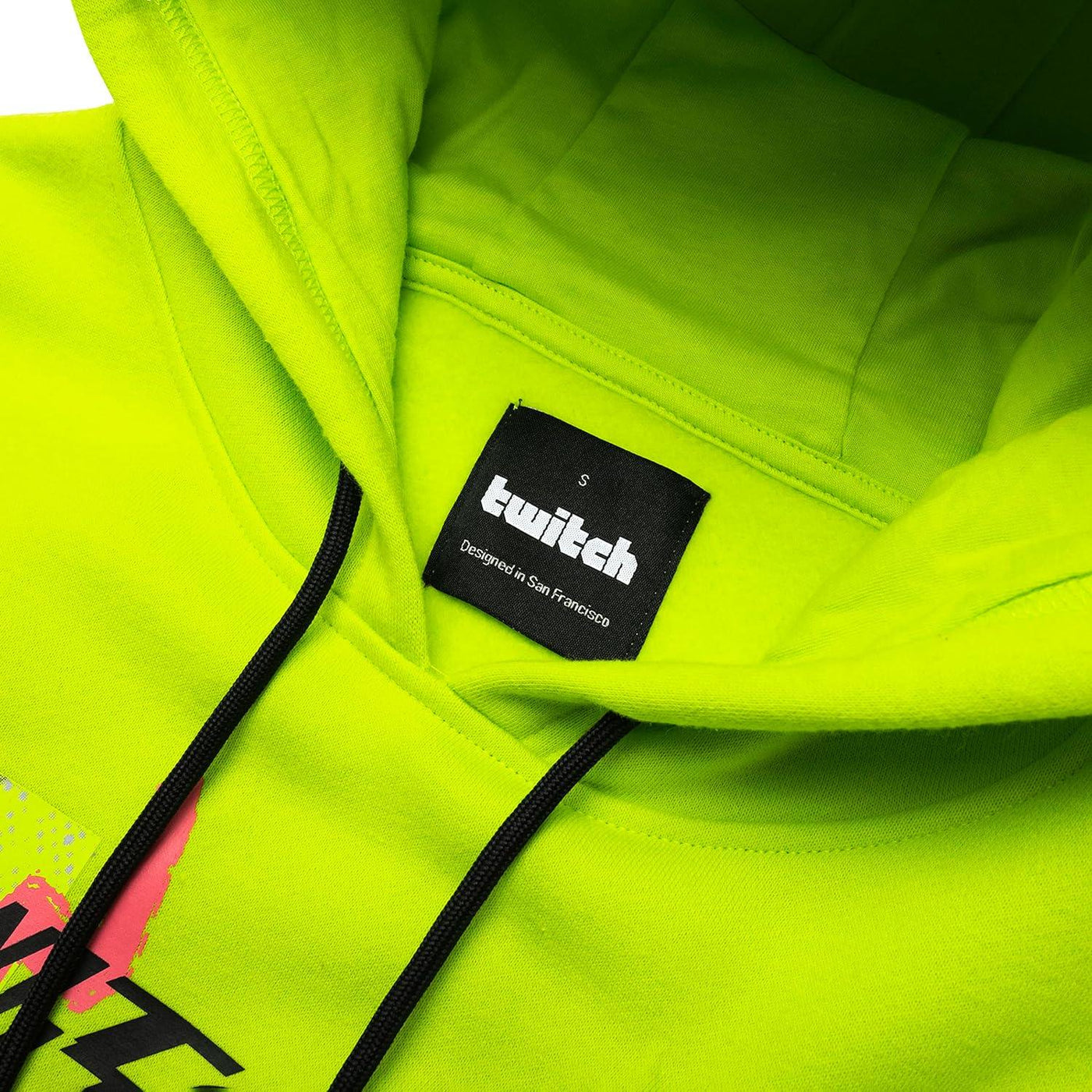 Twitch Hoodie Sweatshirt Green hooded with Print on Both Sides - Massive Discounts