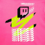 Twitch Hoodie Sweatshirt Pink hooded with Print on Both Sides - Massive Discounts