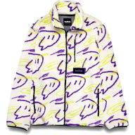 Twitch Zip Sherpa Jacket Long-Sleeve Mock Neck Full-Zip Oversize - Massive Discounts