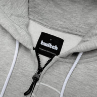Twitch Zip Up Hoodie Gray, Full-Zip Hooded Sweatshirt, Top Hoodie - Massive Discounts