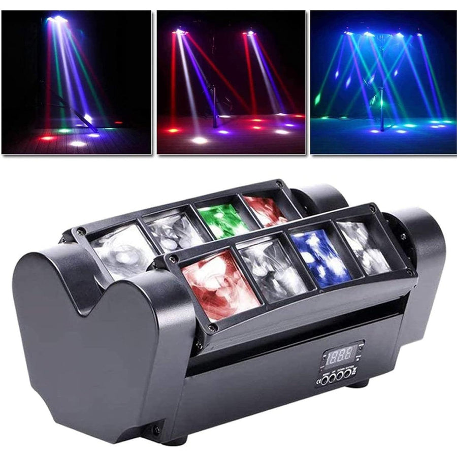 UKing Party Disco Bar Lights 8 LED RGBW, Moving Head Light Stage Effect DMX 512 - Massive Discounts